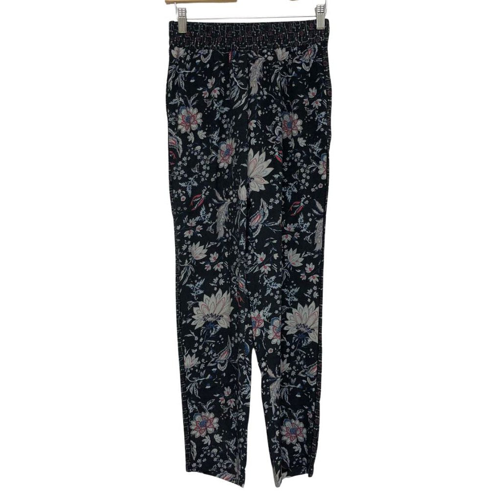 Ardene, Pants & Jumpsuits, Ardene Rose Floral Print Red And Black Fleece  Lined Leggings Size Xss